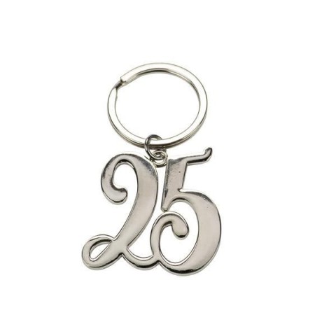 PORTACHIAVI 25 METALLO ARGENT